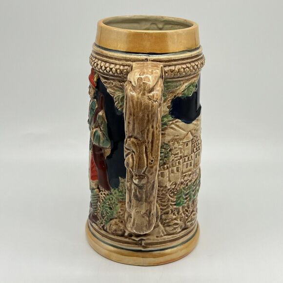 Vintage Napcoware Lusterware German Beer Stein Mug Cup 1960s Japan 7” Ceramic - Picture 3 of 14